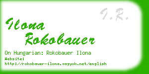 ilona rokobauer business card